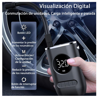 MIni Compresor TurboAir | Infla cualquier llanta en minutos, sin esfuerzo