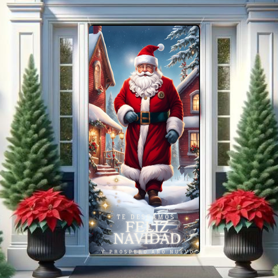 Funda Navideña DoorStyle | Transforma tu puerta en segundos