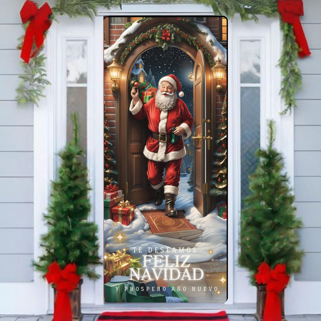 Funda Navideña DoorStyle | Transforma tu puerta en segundos